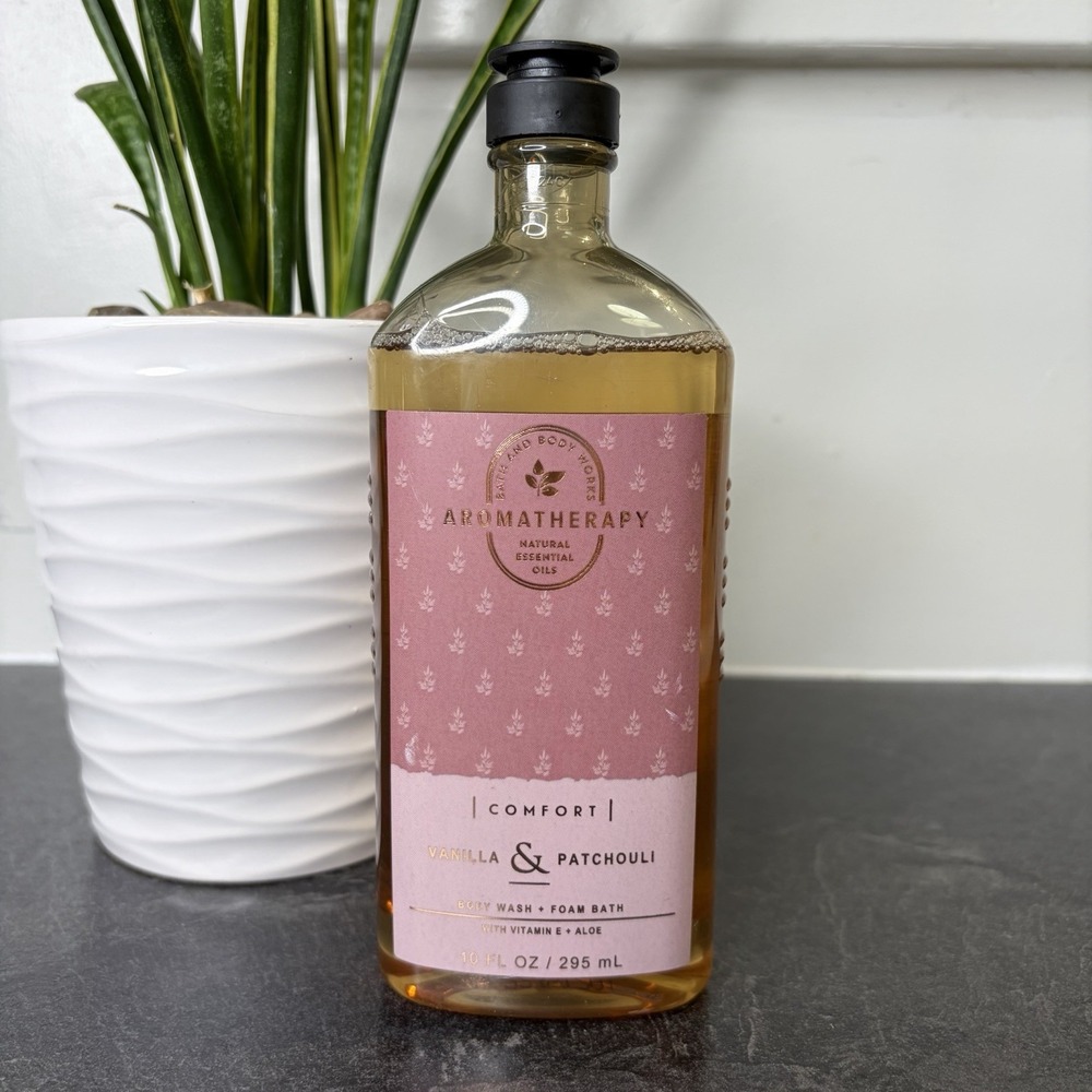 Bath & Body Works Aromatherapy Comfort VANILLA PATCHOULI Body Wash 10 oz